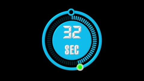 Digital countdown clock timer records precise time tracking intervals using.. Stock Footage 340999092