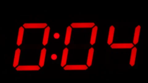 Digital countdown to detonated explosion Stock Footage 276217330