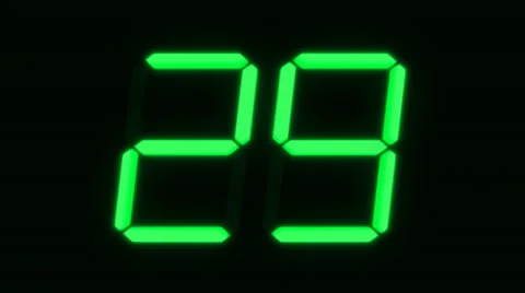 Digital countdown 스톡 동영상 30855957