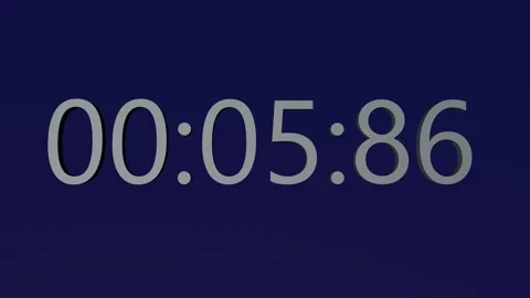 A digital countdown Stock Footage 167444955