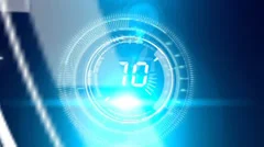 Digital countdown with media Stock After Effects
