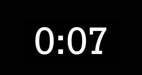 Digital Countdown Number Animation 스톡 동영상 144121284