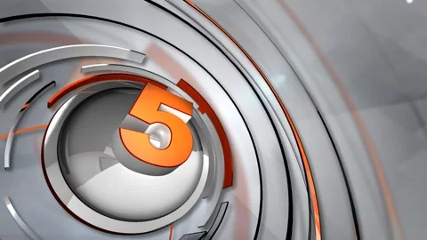 Digital Countdown ten to zero motion graphics Stock Footage 284961570