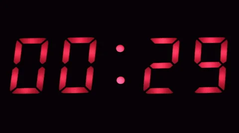 Digital Countdown Timer 1 Stock Footage 58799826