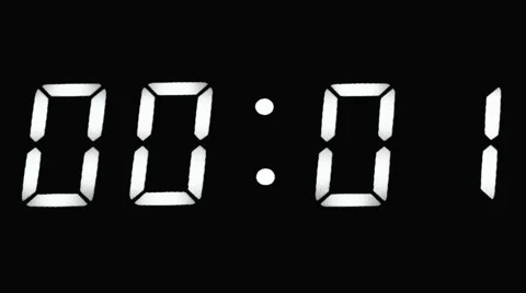 Digital countdown timer 30 seconds 1 Stock Footage 58799803