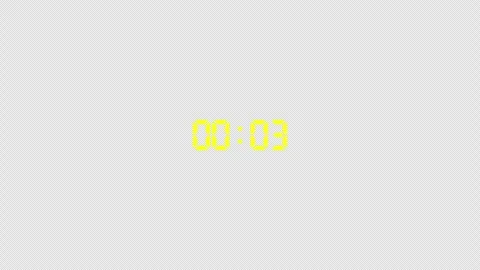 Digital countdown timer animation from 5 to 0 seconds, countdown video Stock Footage 296674364