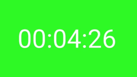 Digital countdown timer animation. White numbers count down Stock Footage 315772207