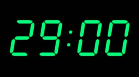 Digital Countdown Timer Stock Footage