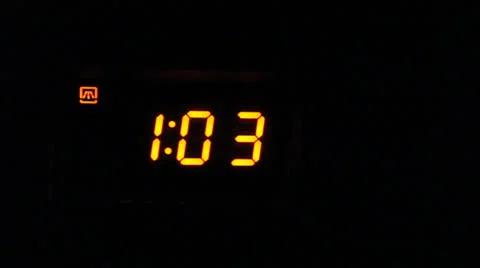 Digital countdown timer Stock Footage 22681808