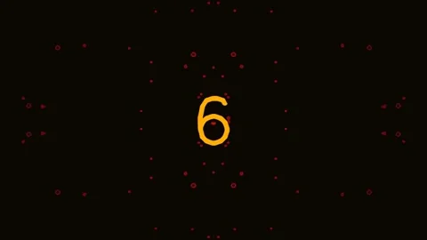Digital Countdown Timer with Glowing Numbers on Dark Background. Vídeos de archivo 342458962