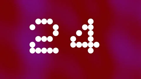 Digital Countdown Timer with Numbers 30 to 0, Abstract Background 스톡 동영상 341628297