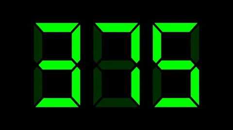 Digital counter 0-999 - each number in separate frame, 50fps Stock Footage 42332064