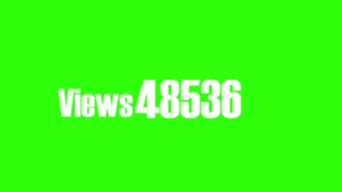 Digital counter showing increasing social media views during a dynamic broa.. 库存影片 342248174