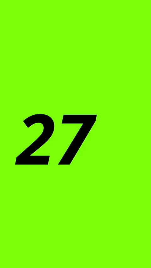 Digital counter from zero to one hundred on green screen Stock Footage 329585065