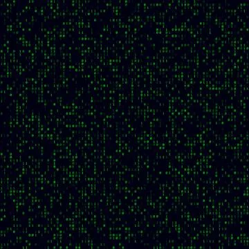Digital cover. Green sparse binary background. Big sized seamless pattern. .. Stock Illustration