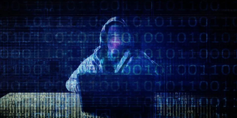 Digital Crime Stock Illustration