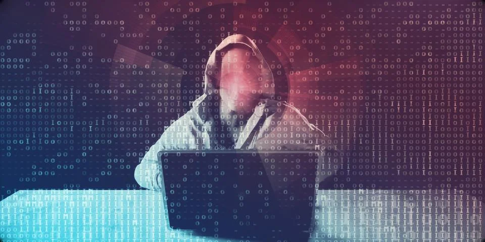 Digital Crime Stock Illustration