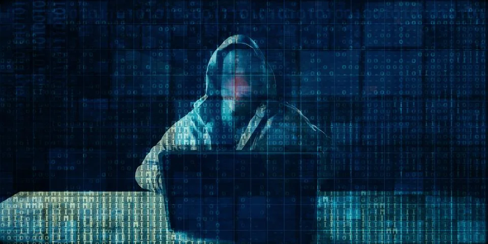 Digital Crime Stock Illustration