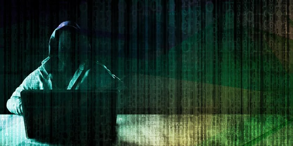 Digital Crime Stock Illustration