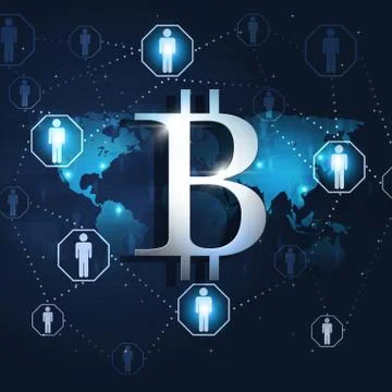 Digital Crypto Currency Stock Illustration