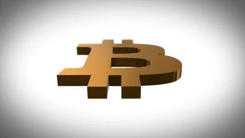 Digital cryptocurrency Bitcoin sign as virtual money. Animation bitcoin. Compass Illustrazione stock