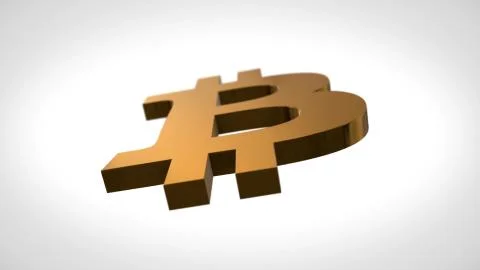 Digital cryptocurrency Bitcoin sign as virtual money. Animation bitcoin. Compass Illustrazione stock