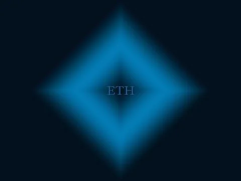 Digital cryptocurrency  ETH Stock Illustration