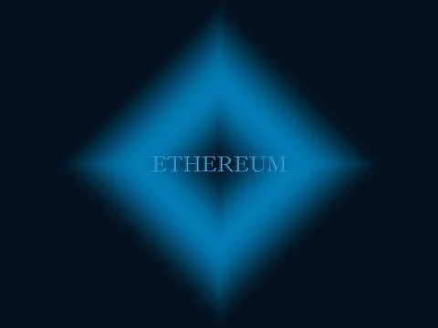 Digital cryptocurrency Ethereum ETH Stock Illustration