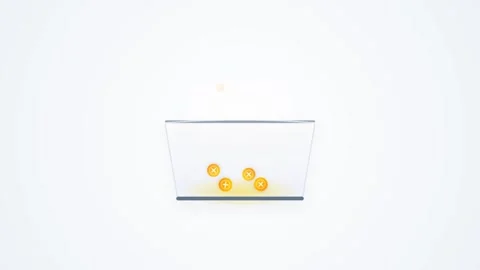 Digital Cryptocurrency Staking Pool with Accumulating Glowing Gold Coins an.. Stock-Footage 346202274