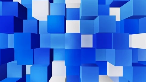 Digital cube abstract background loop Stock Footage 113664160