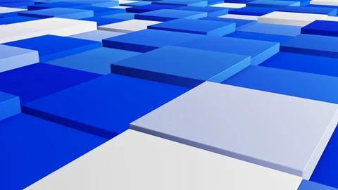 Digital cube abstract background loop Stock Footage 113665425