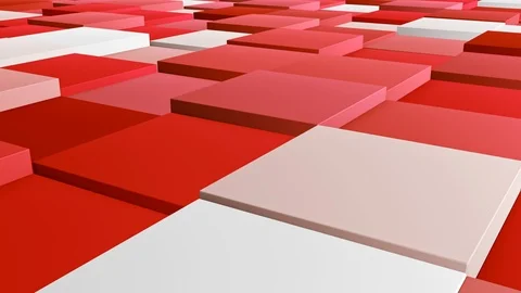 Digital cube abstract background loop Stock Footage 113666304