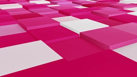 Digital cube abstract background loop Stock Footage 113666967