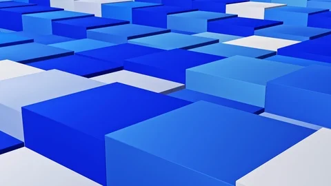 Digital cube abstract background loop Stock Footage 113670194