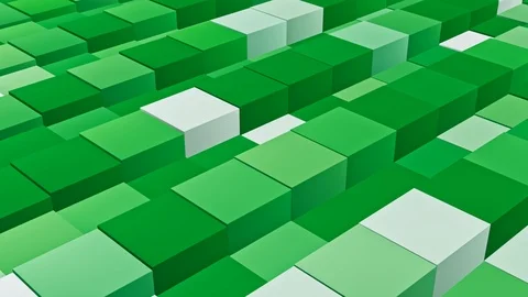 Digital cube abstract background loop Stock Footage 113670902