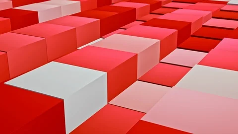 Digital cube abstract background loop Stock Footage 113672008