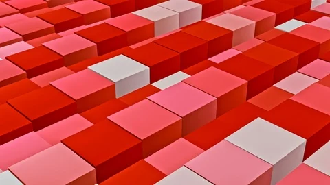 Digital cube abstract background loop Video stock 113672834