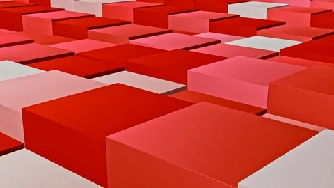 Digital cube abstract background loop Stock Footage 113672943