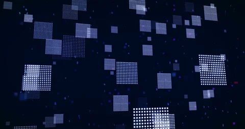 Digital Cubes Stock Footage 138230166