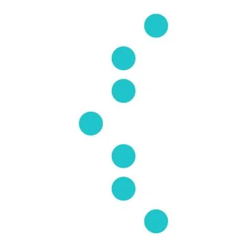 Digital curly bracket sign display board round dot Stock-Illustration