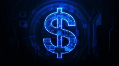 Digital currency Stock Footage 49366132