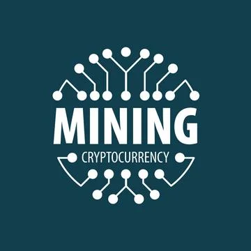 Digital currency mining Digital currency mining. Abstract sign. Vector ill... Stock Photos