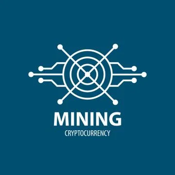Digital currency mining 스톡 일러스트