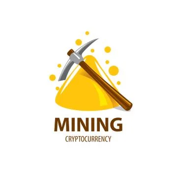 Digital currency mining 스톡 일러스트