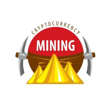 Digital currency mining 스톡 일러스트