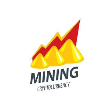 Digital currency mining 스톡 일러스트