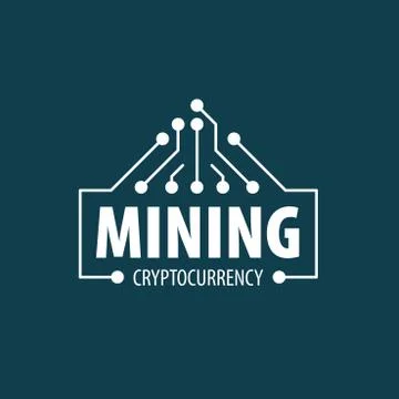 Digital currency mining Stock Illustration