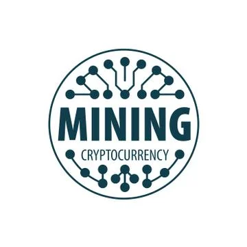 Digital currency mining Illustrazione stock