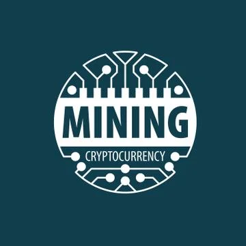 Digital currency mining 스톡 일러스트