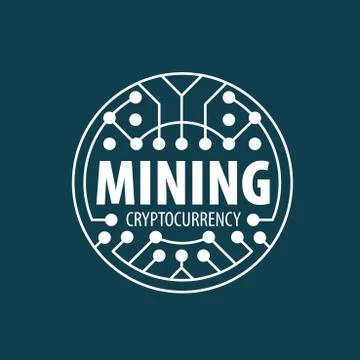 Digital currency mining Stock Illustration